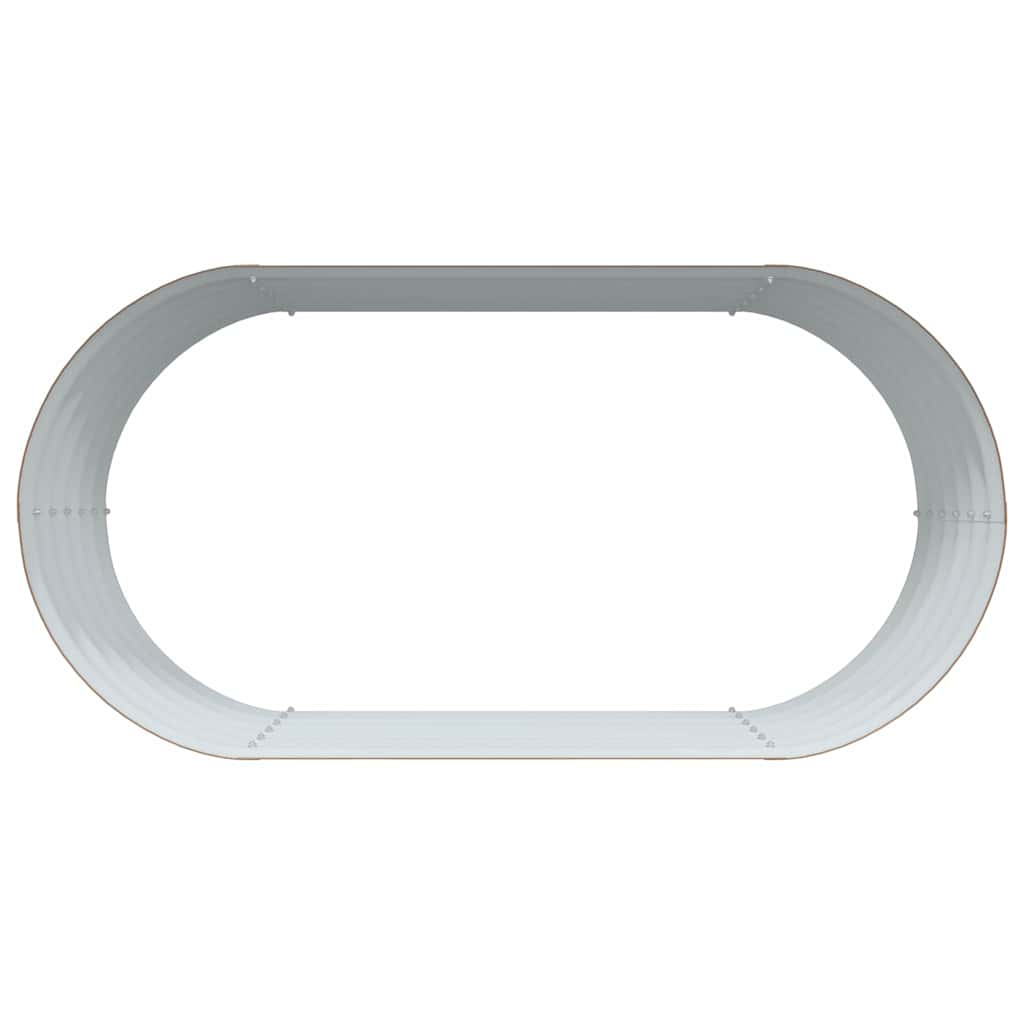 Raised Bed Brown 160 x 80 x 44 cm Steel