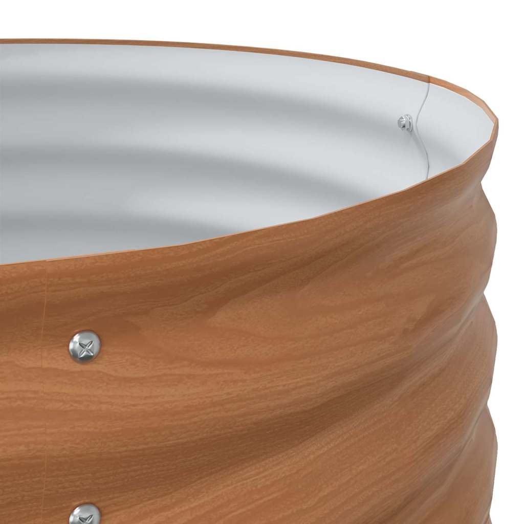 Garden Raised Bed Brown 80 x 80 x 44 cm Steel