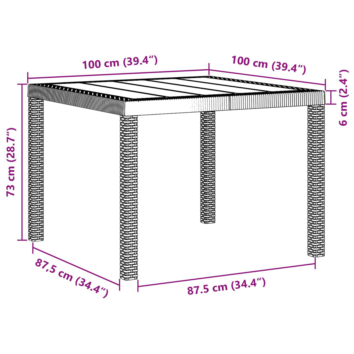 Garden Dining Set 5 pcs Anthracite Polt rattan