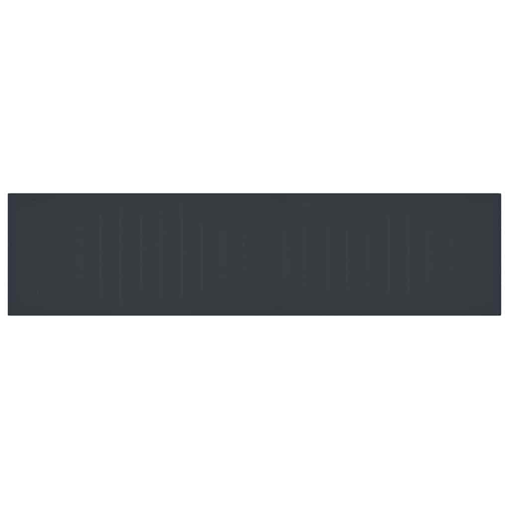 Garden Dining Set 17 pcs Anthracite Polt rattan