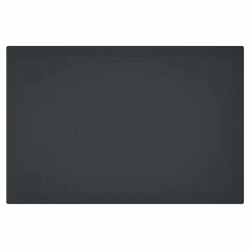 Garden Dining Set 5 pcs Anthracite Polt rattan