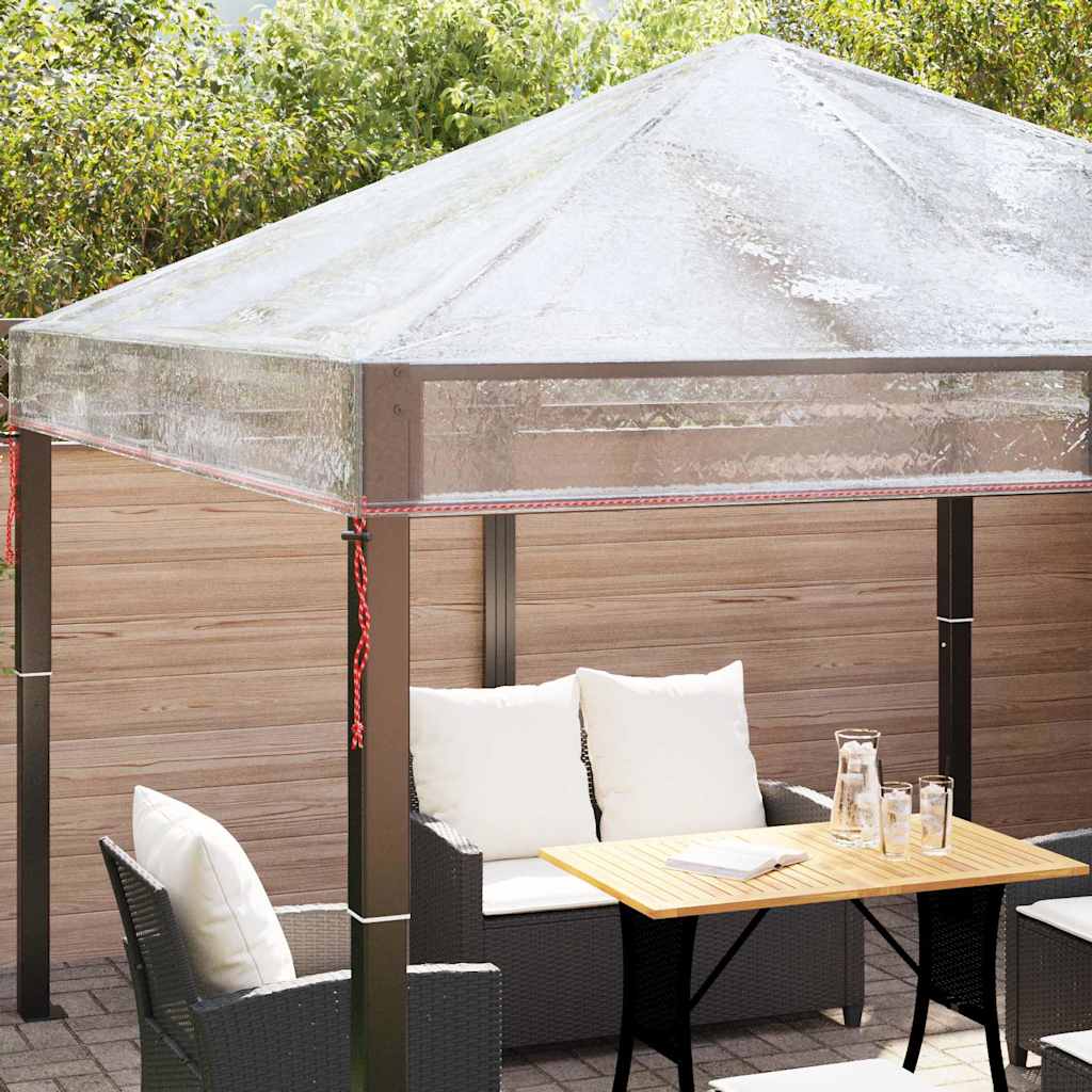Gazebo Cover Replacement Transparent 300 x 300 x 26 cm PVC