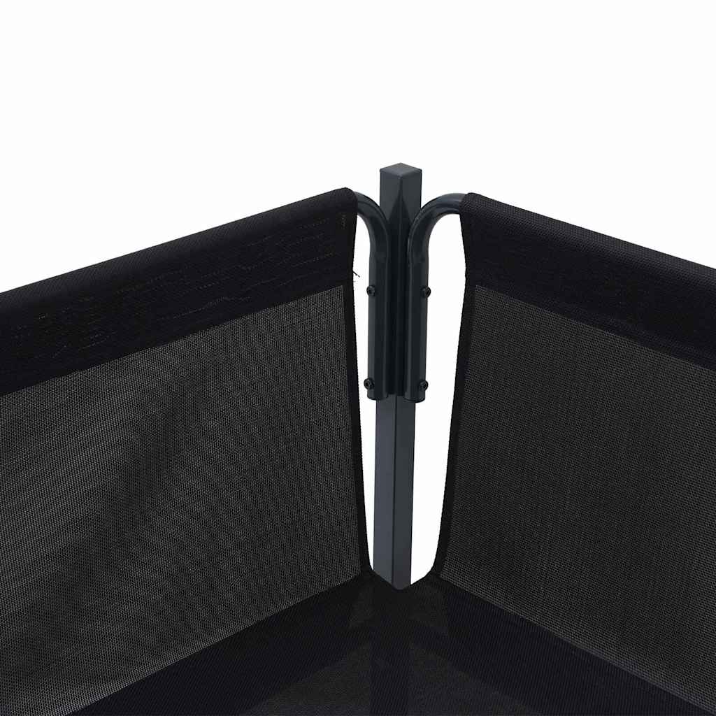 Garden Sofa Set with Cushion 7 pcs Anthracite Steel & Fabric