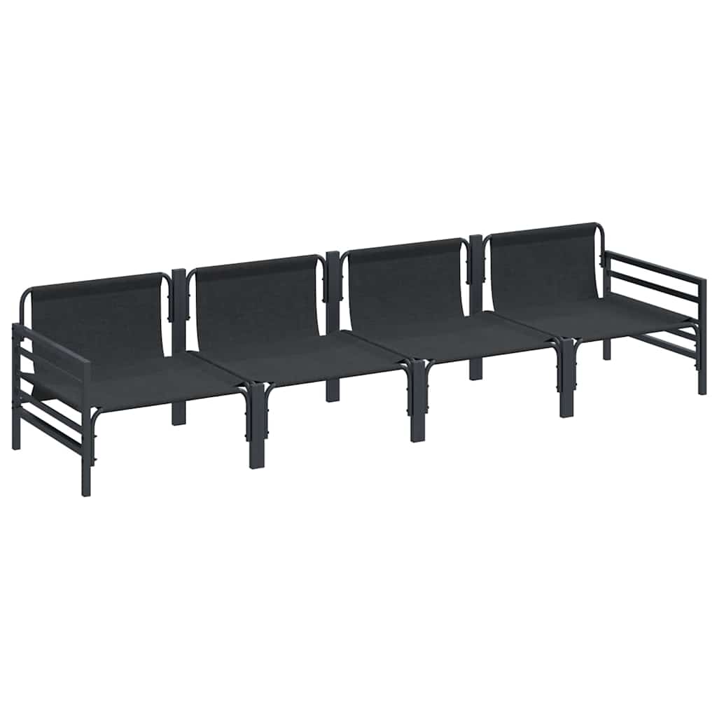 Garden Sofa Set Anthracite Steel