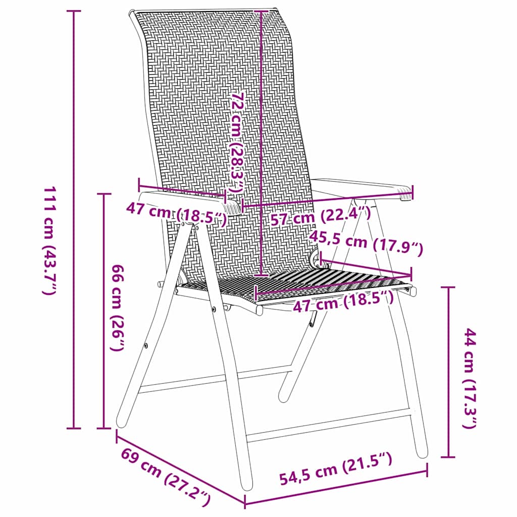 Garden Dining Set Height-Adjustable 5 pcs Grey Poly rattan