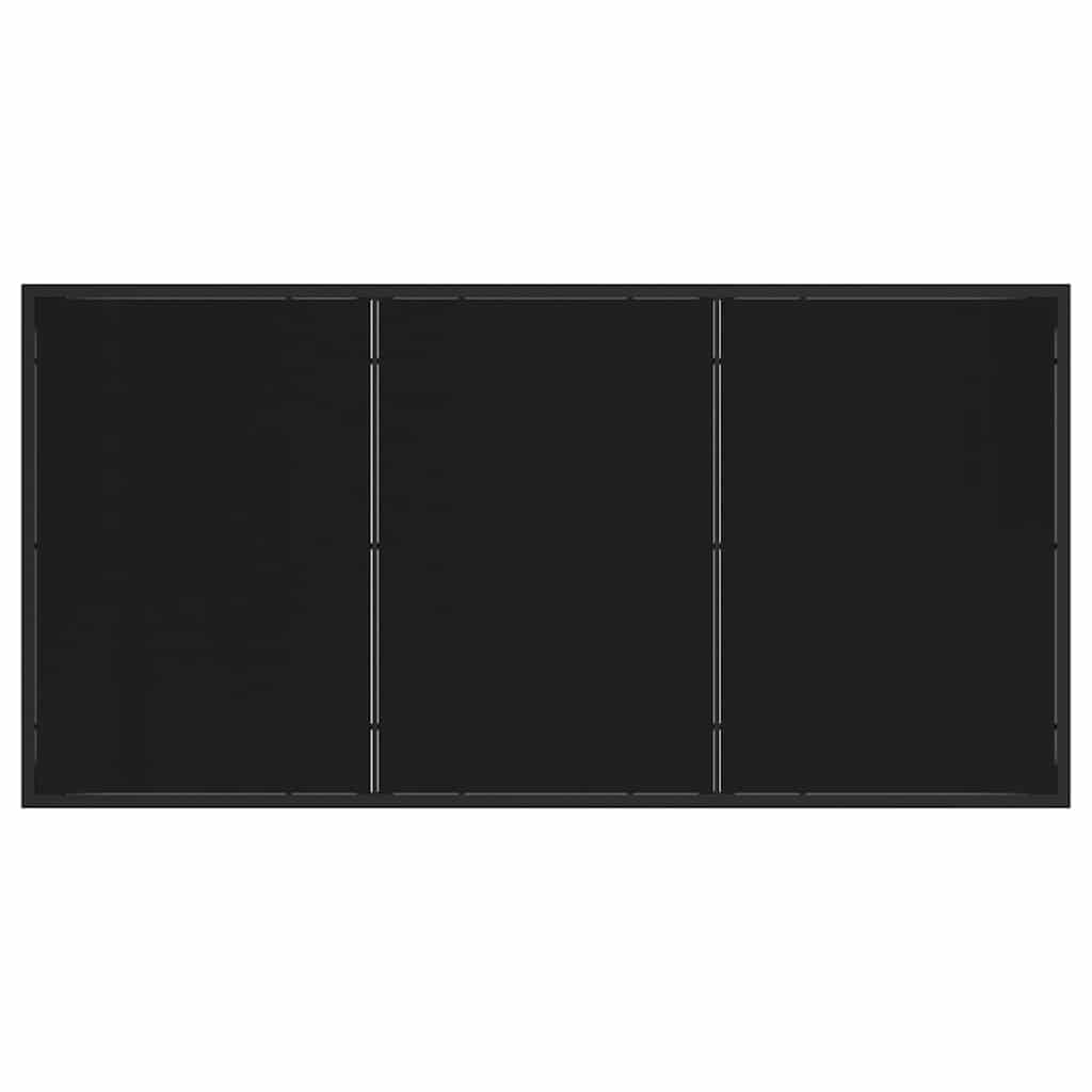 Garden Dining Set 5 pcs Black Poly rattan