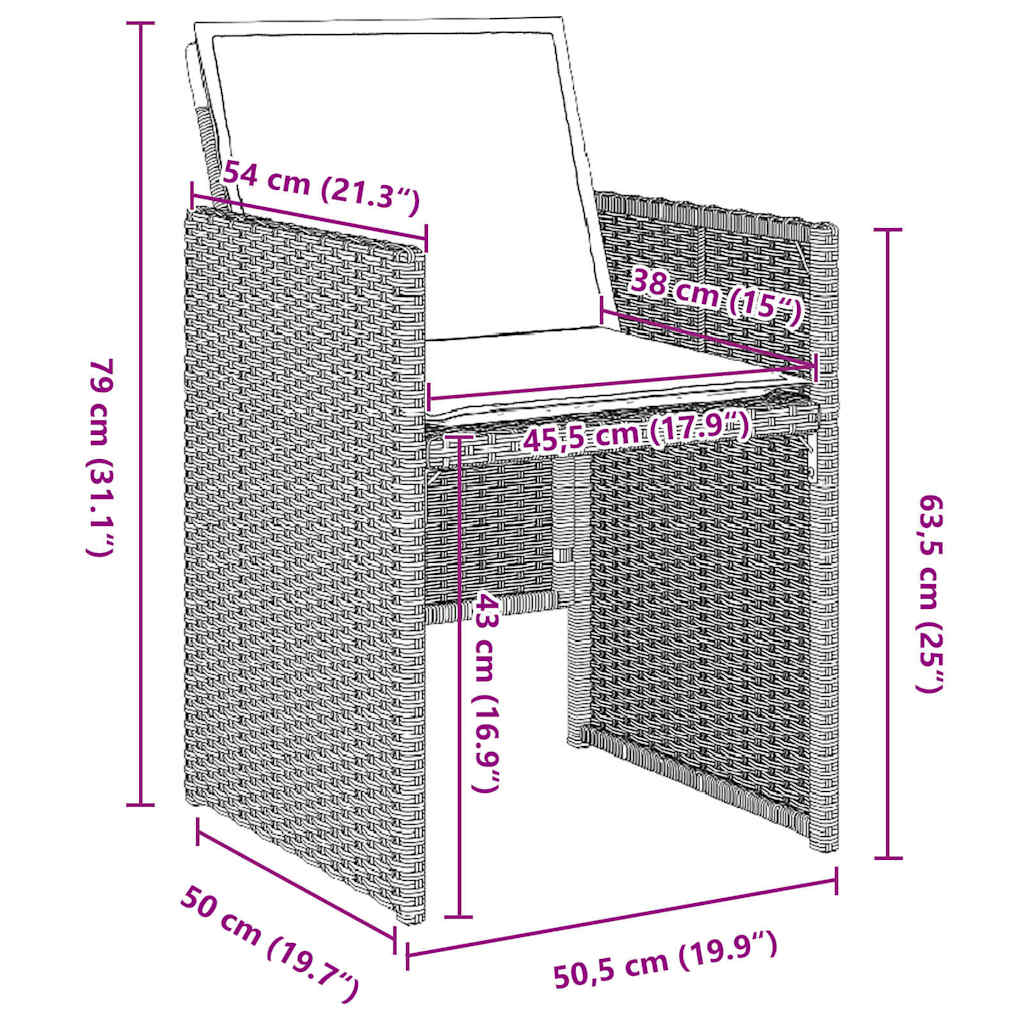 Garden Dining Set with Cushion 5 pcs Light grey Poly rattan