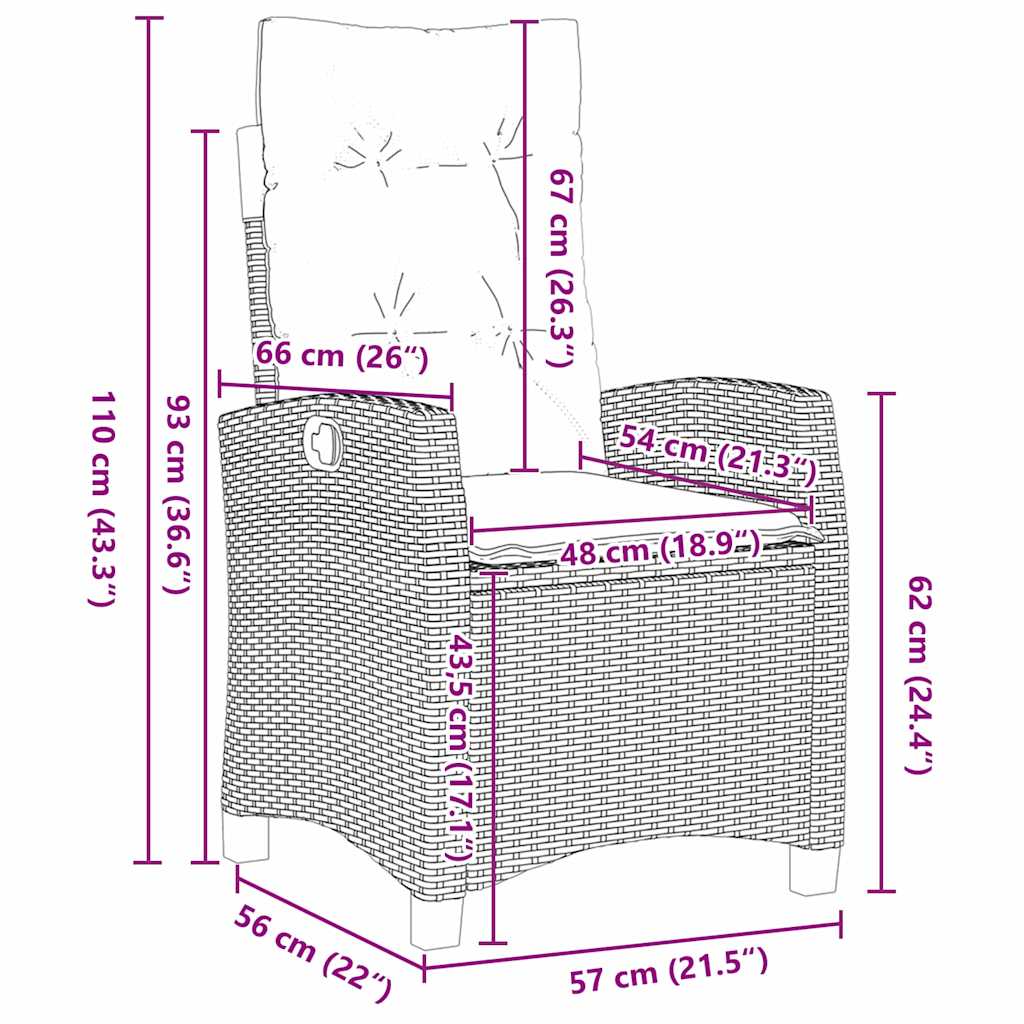 Garden Dining Set with Cushion 7 pcs Grey Poly Rattan