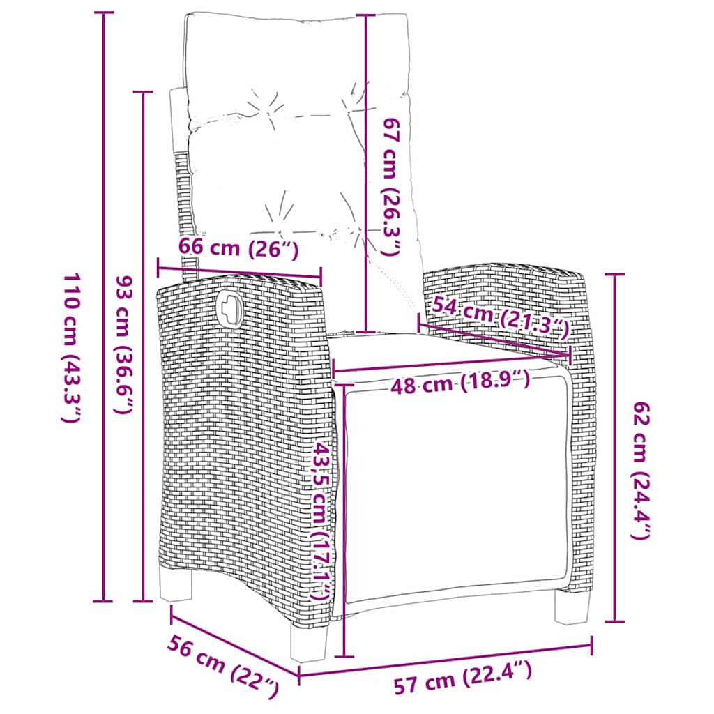 Garden Dining Set with Cushion 3 pcs Grey Poly Rattan