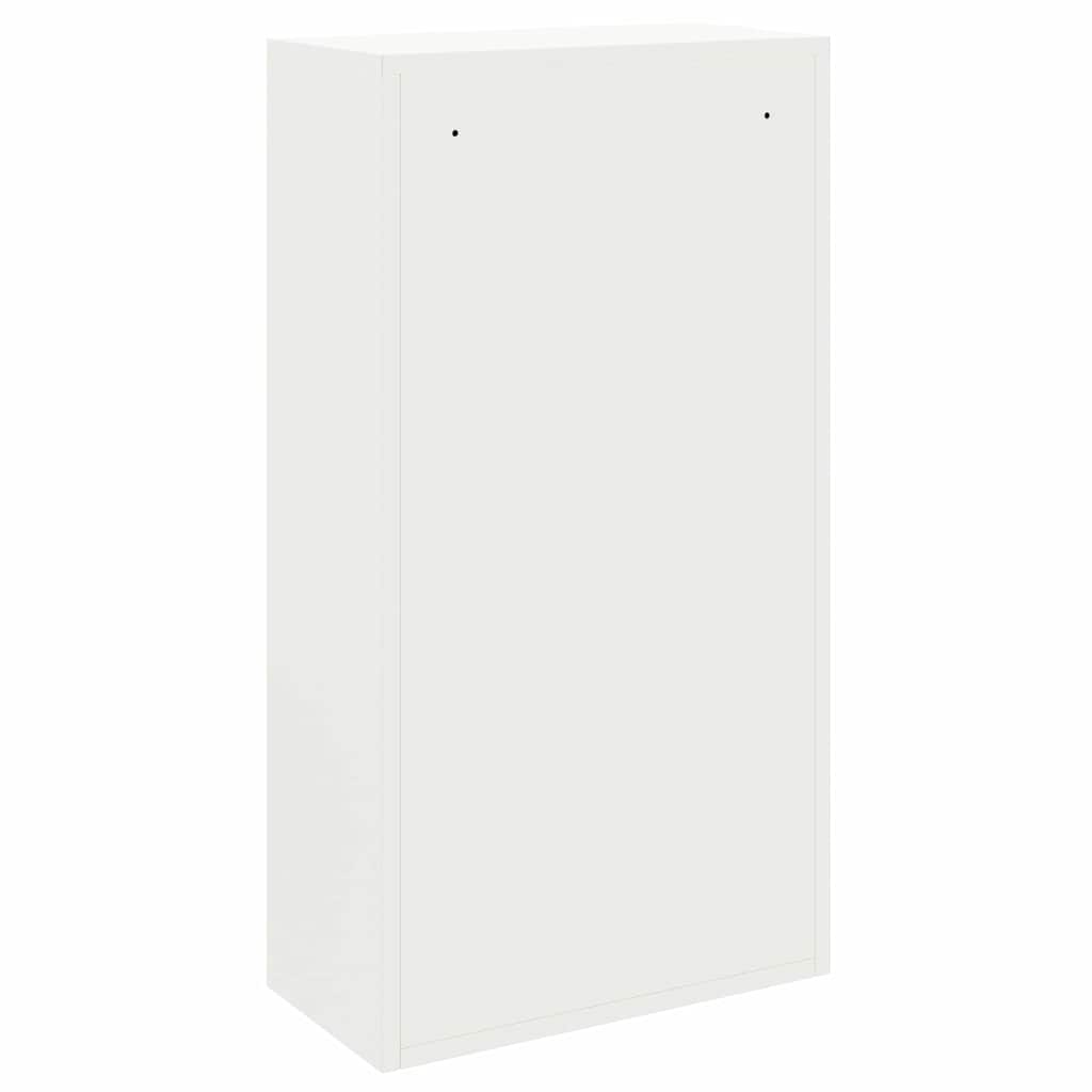 Parcel Drop Box with Storage White 44 x 22 x 82 cm Steel