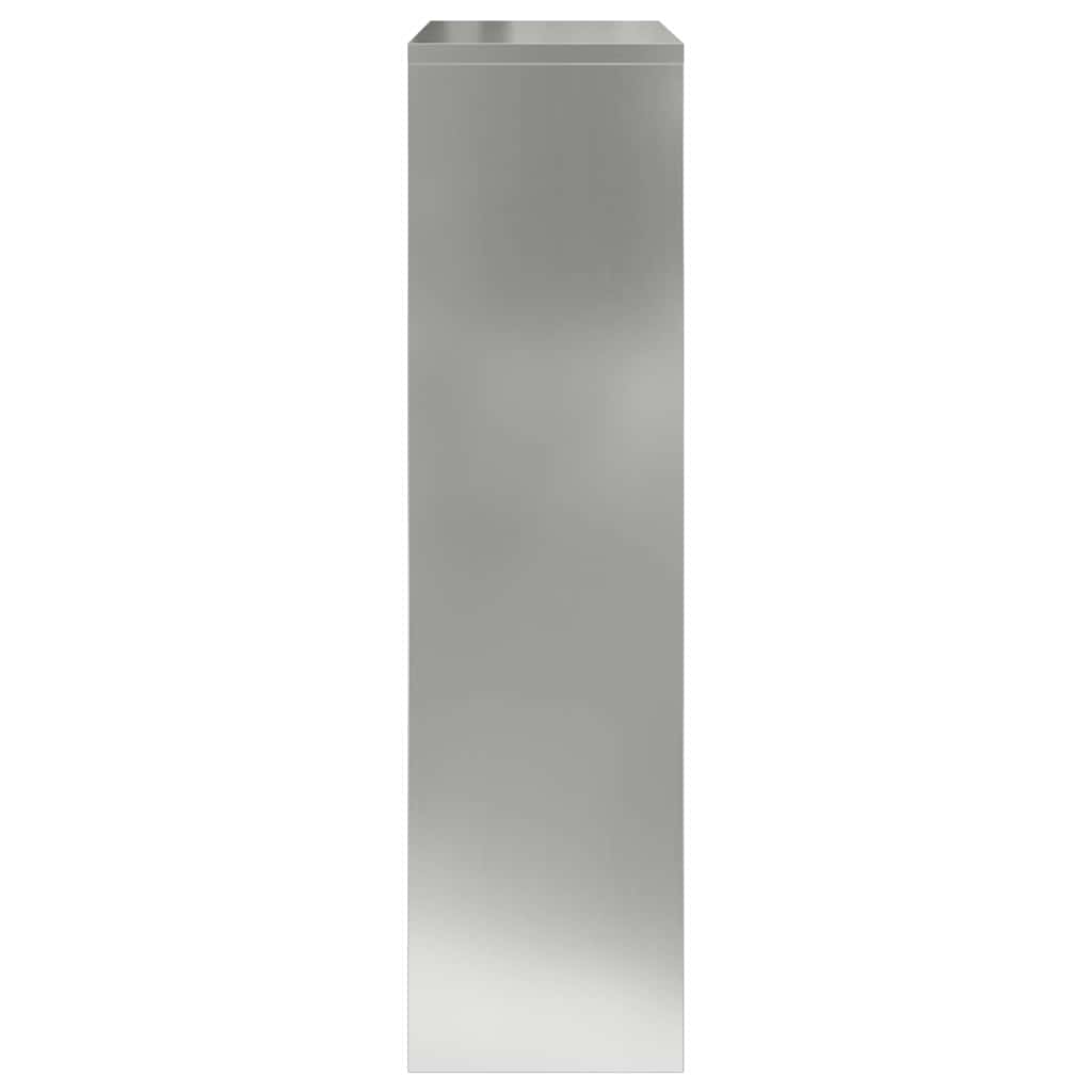 Parcel Drop Box Silver 44 x 22 x 82 cm Galvanised Steel