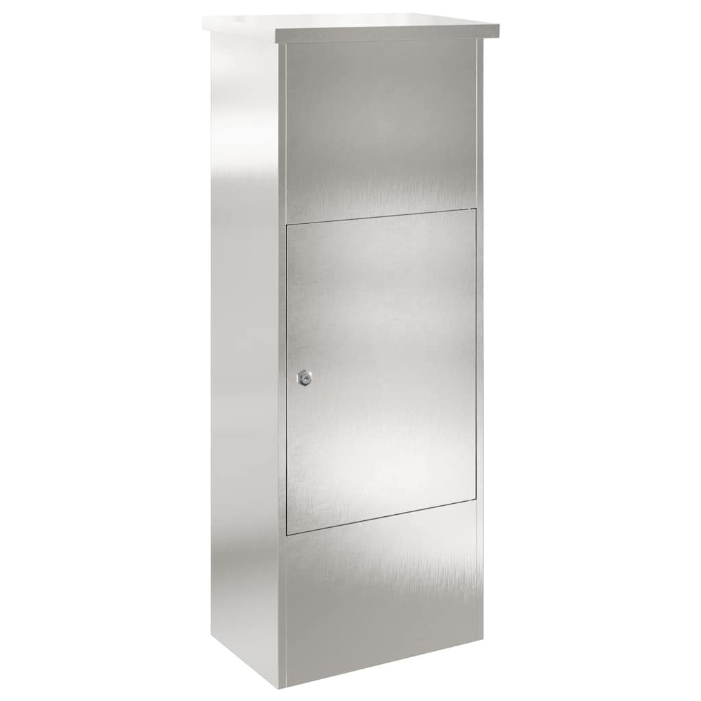 Parcel Drop Box Silver 44.5 x 29 x 110.5 cm Stainless Steel