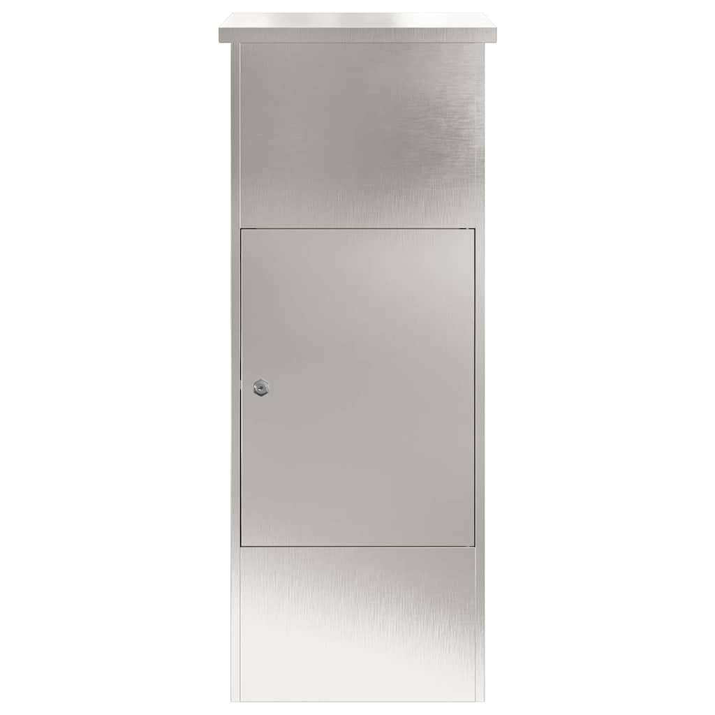 Parcel Drop Box Silver 44.5 x 29 x 110.5 cm Stainless Steel