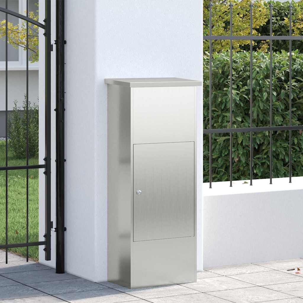 Parcel Drop Box Black 44.5 x 29 x 110.5 cm Galvanised Steel