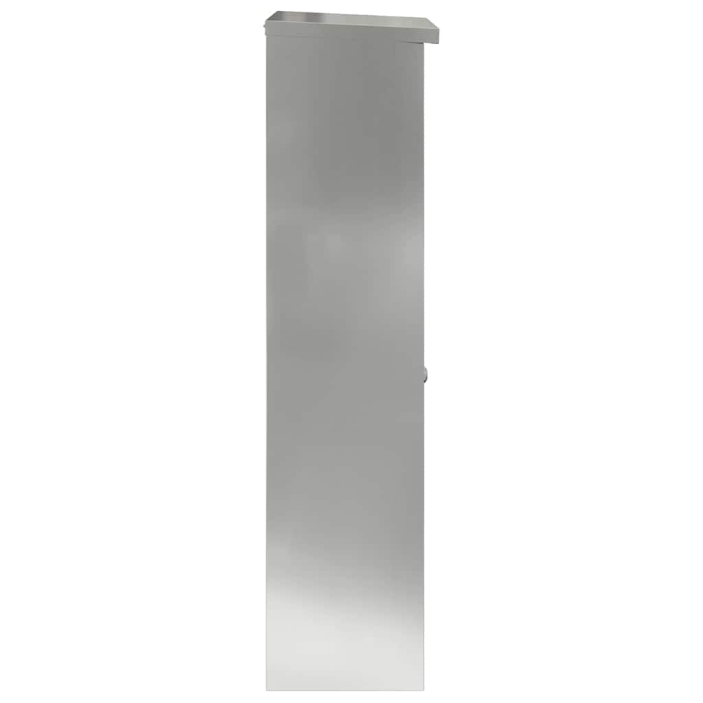 Parcel Drop Box Black 44.5 x 29 x 110.5 cm Galvanised Steel