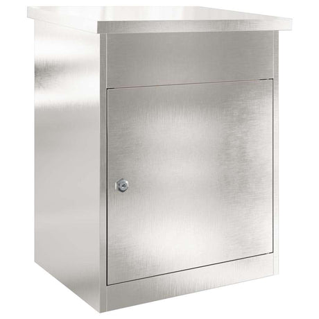 Parcel Drop Box Black 44 x 35 x 59 cm Stainless steel