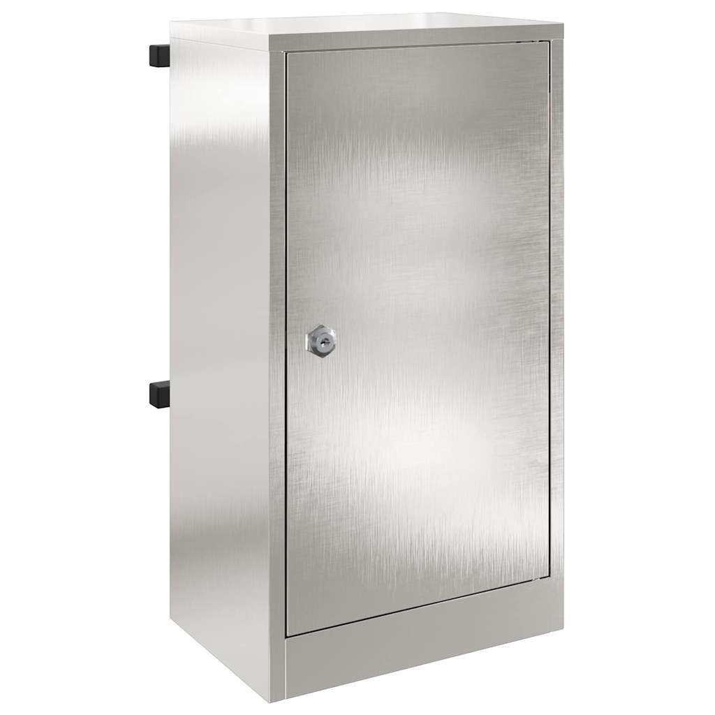 Mailbox with Storage Silver 30 x 20 x 55 cm Stainless Steel