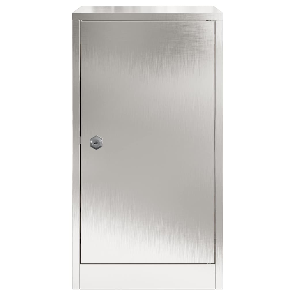 Mailbox with Storage Silver 30 x 20 x 55 cm Stainless Steel