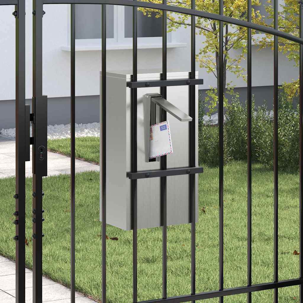 Mailbox Black 30 x 23 x 55 cm Galvanised steel