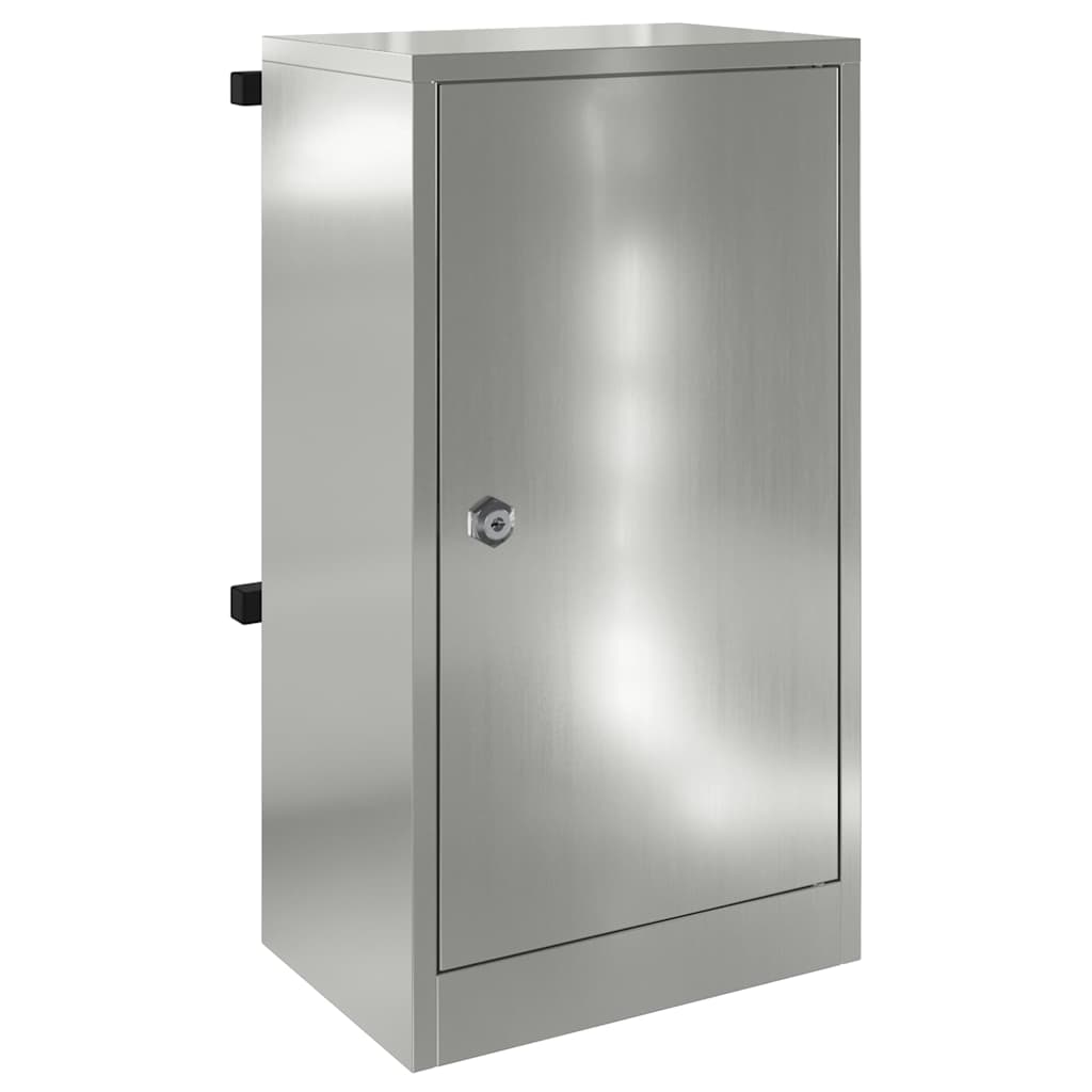 Mailbox Black 30 x 23 x 55 cm Galvanised steel