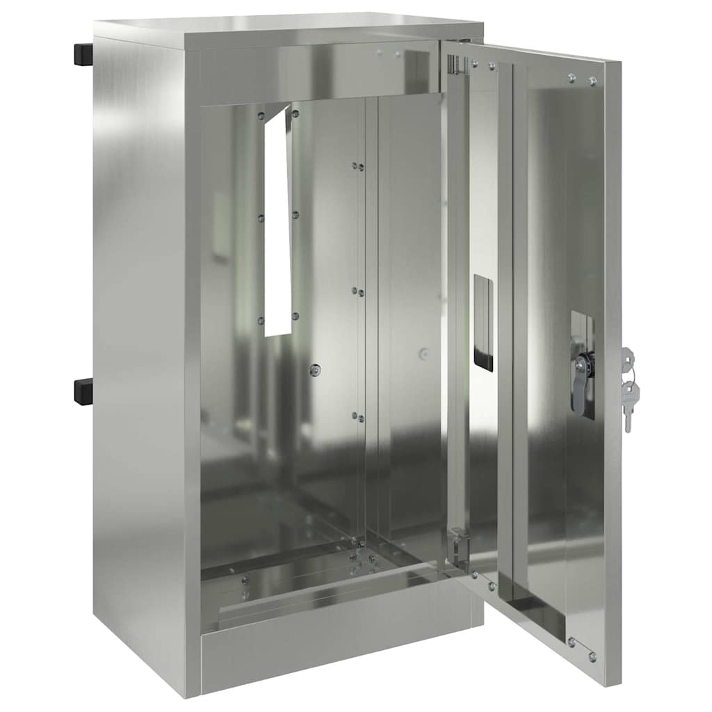 Mailbox Black 30 x 23 x 55 cm Galvanised steel