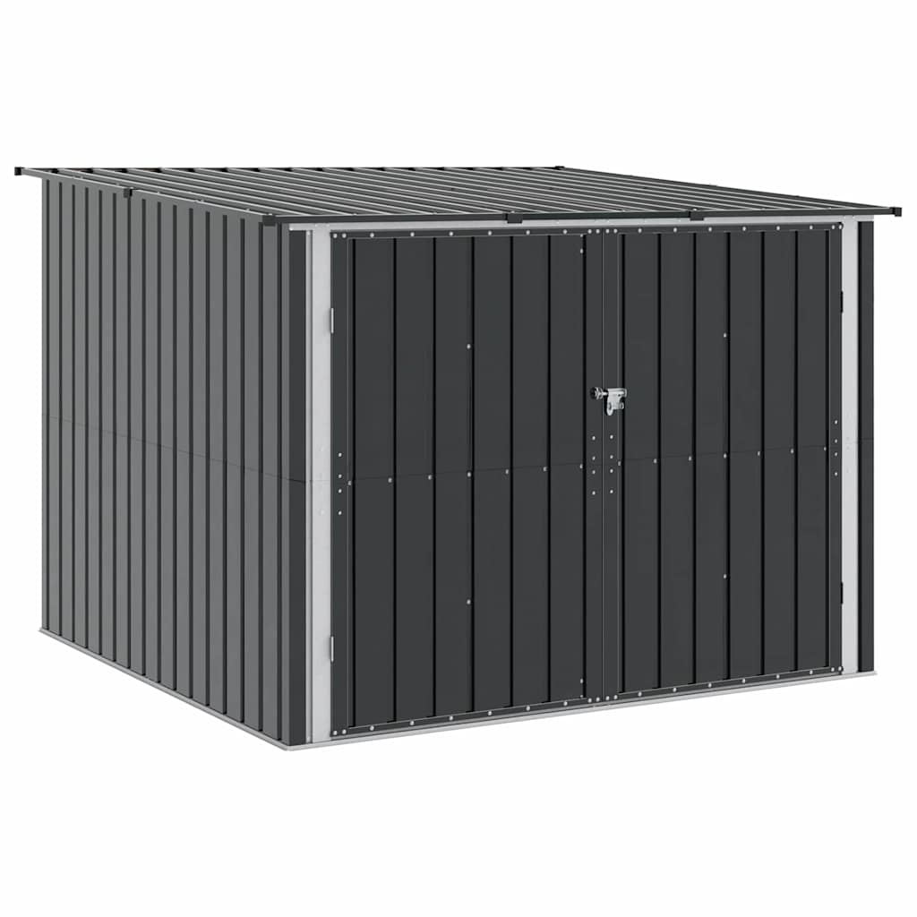 Bike Shed 3 pcs Anthracite 215 x 206 x 157 cm Metal