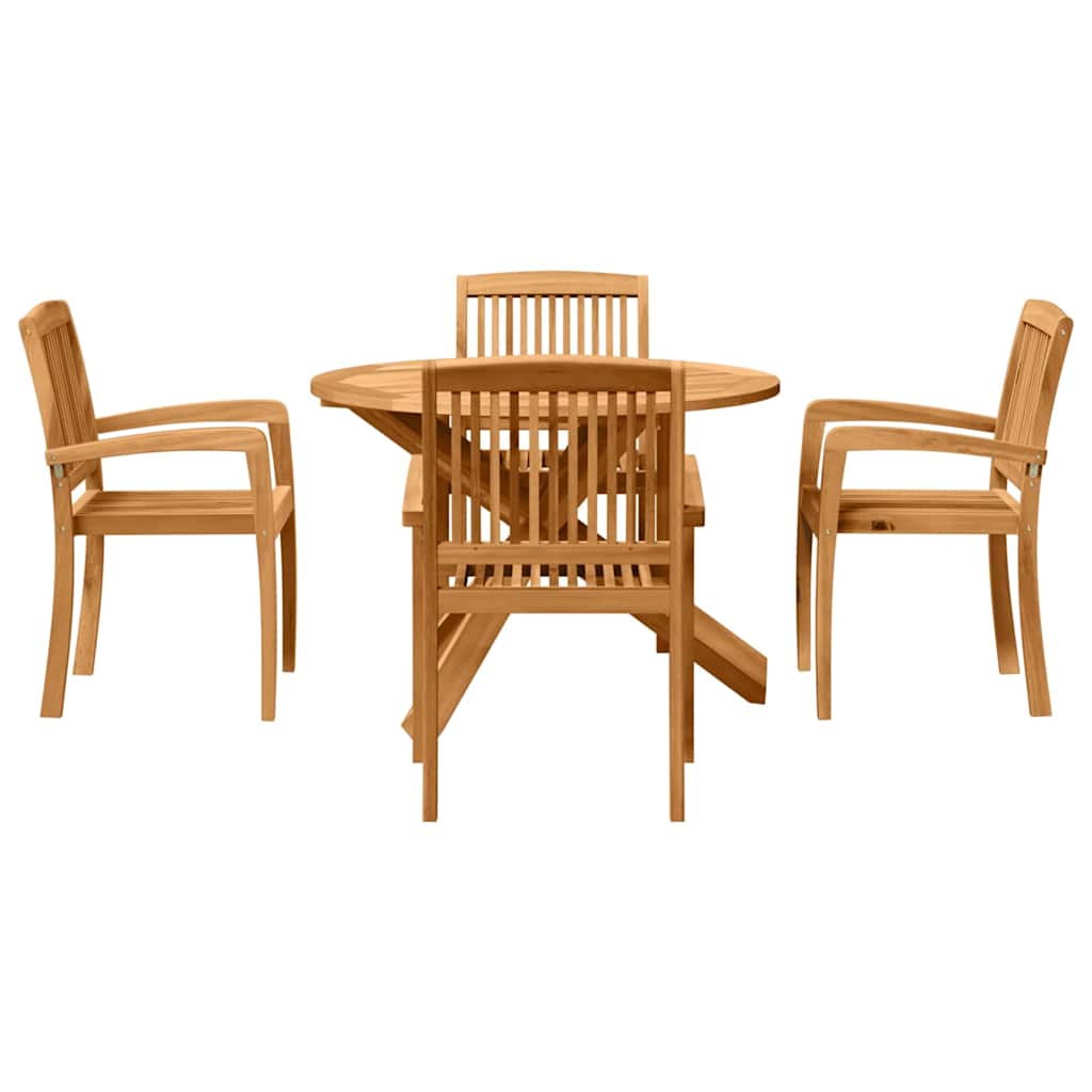 Garden Dining Set 3 pcs Brown Solid Acacia wood