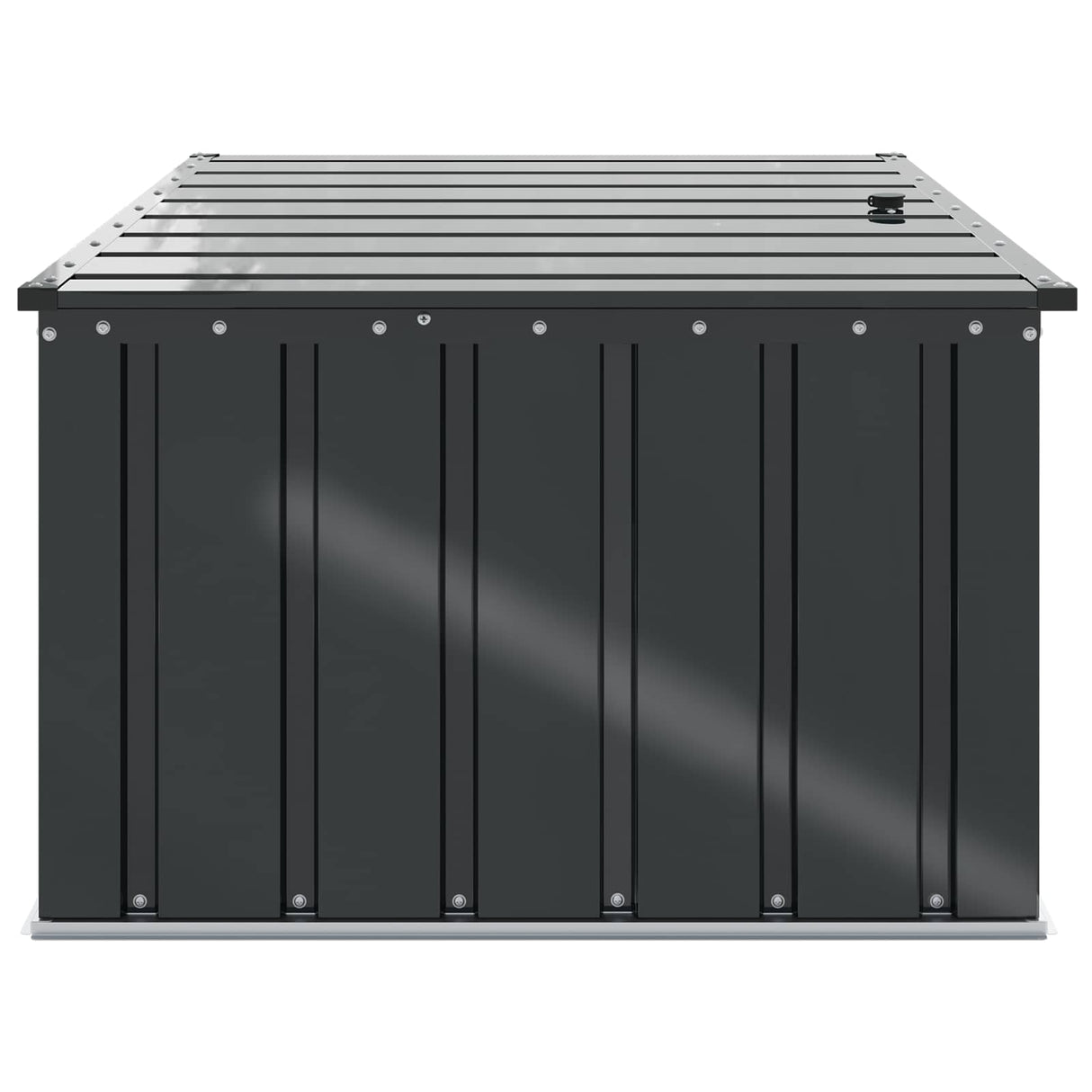 Garden Storage Box Black 101 x 82 x 50 cm Steel