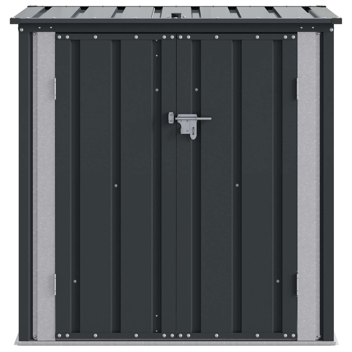 Garden Storage Box Black 101.5 x 57 x 100.5 cm Steel