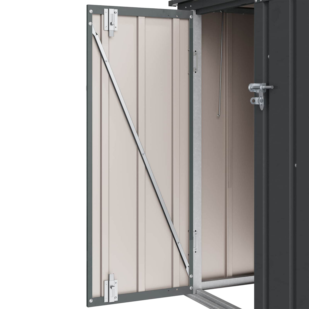 Garden Storage Box Black 101.5 x 82 x 100 cm Steel