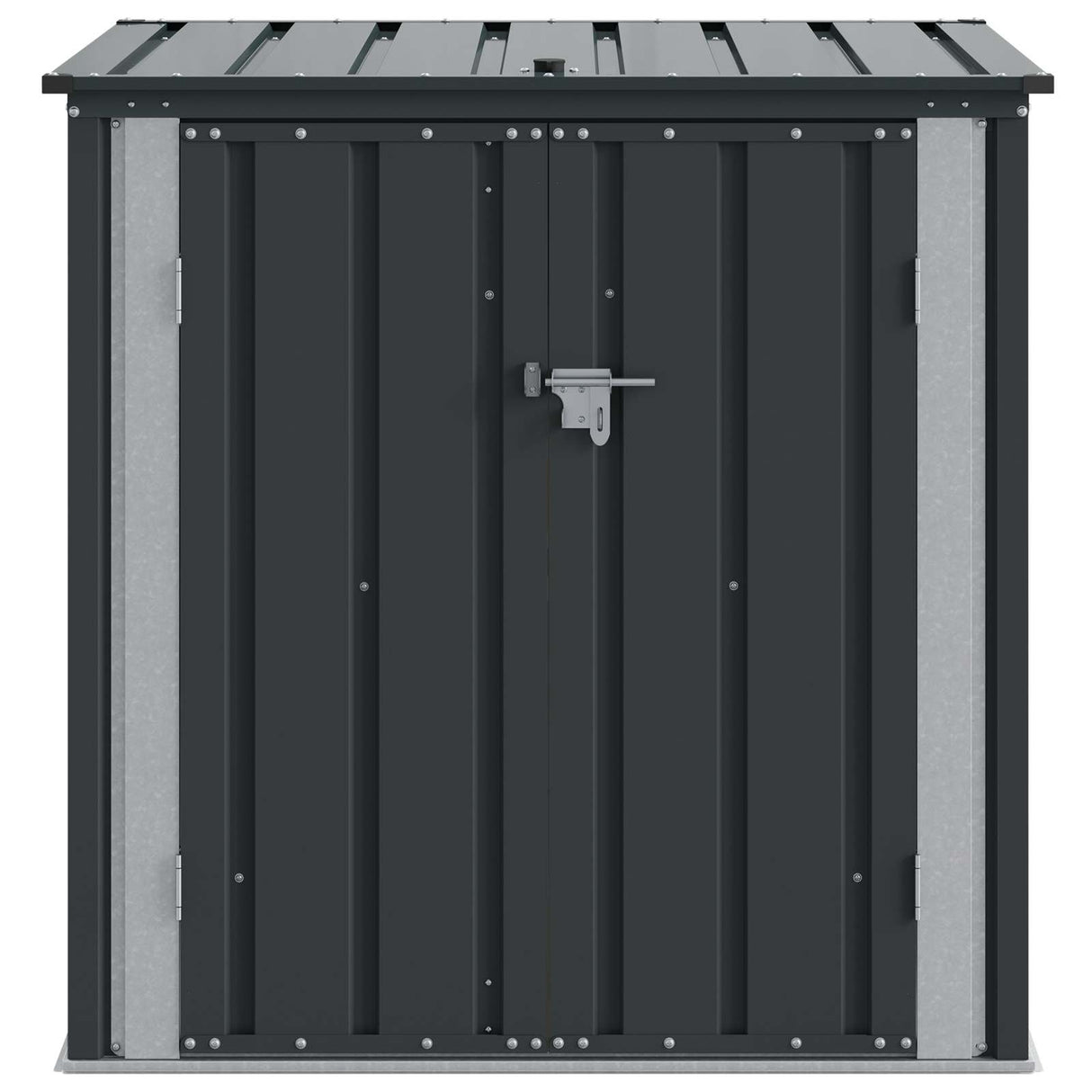 Garden Storage Box Black 101.5 x 82 x 100 cm Steel