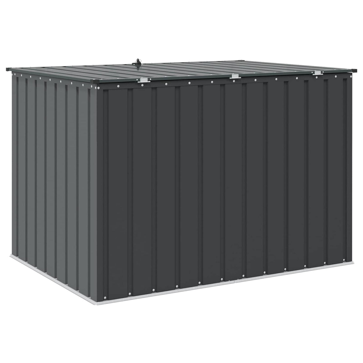 Garden Storage Box Black 151.5 x 107 x 100 cm Steel