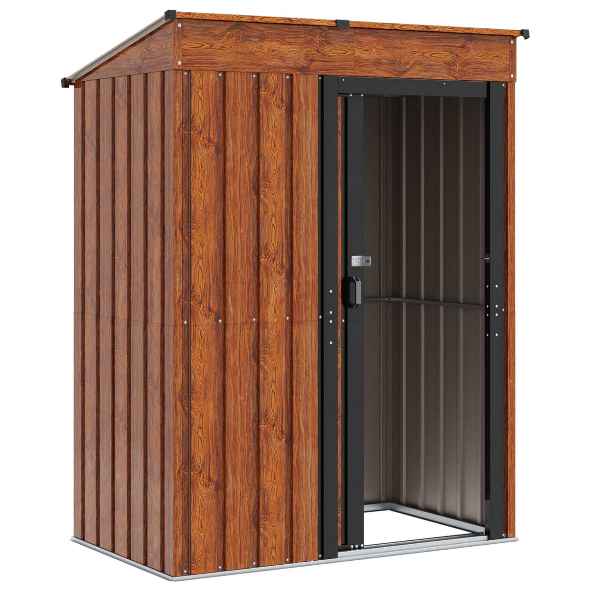 Garden Sheds Brown 137 x 81 x 180 cm Metal