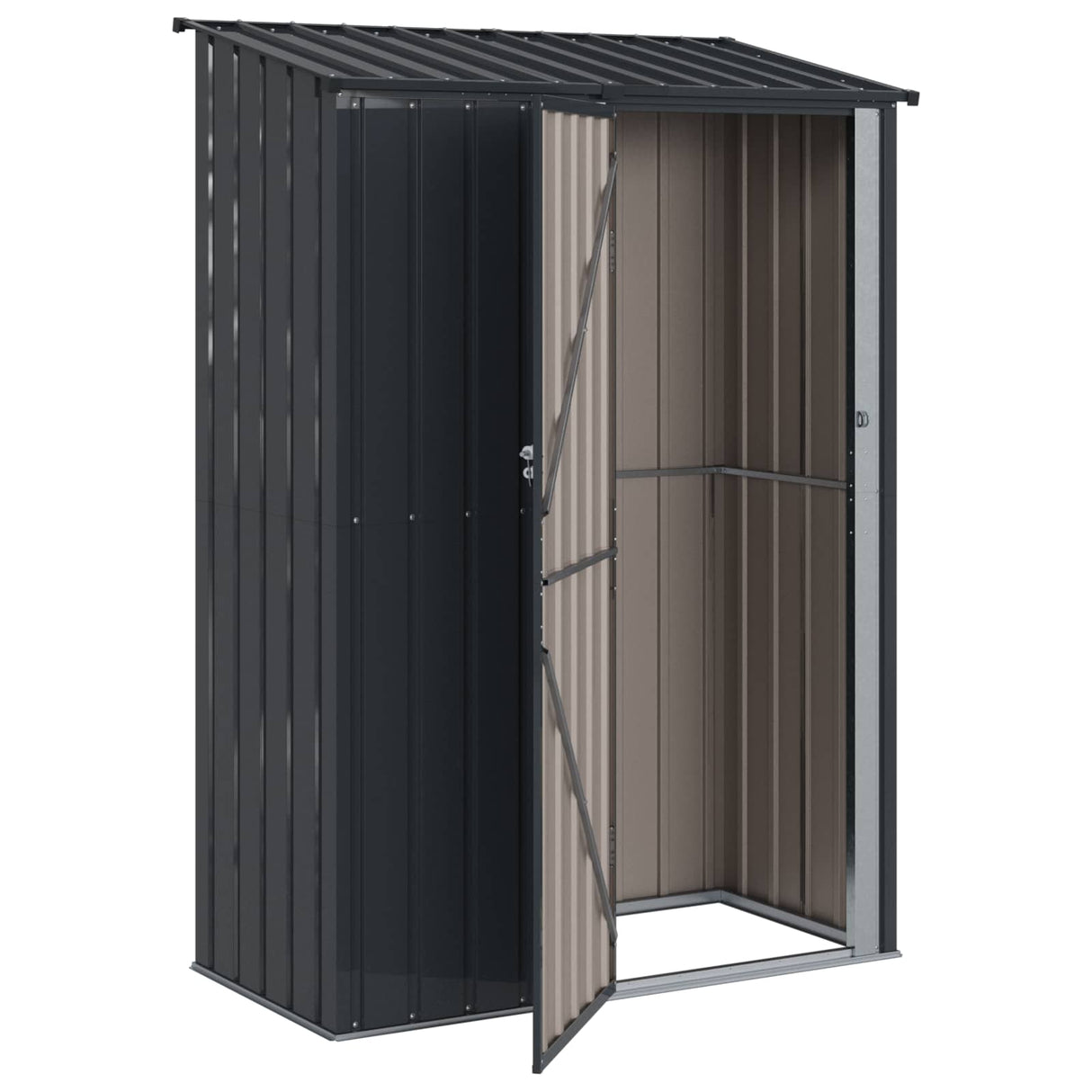 Garden Sheds Anthracite 140.5 x 74 x 200 cm Metal