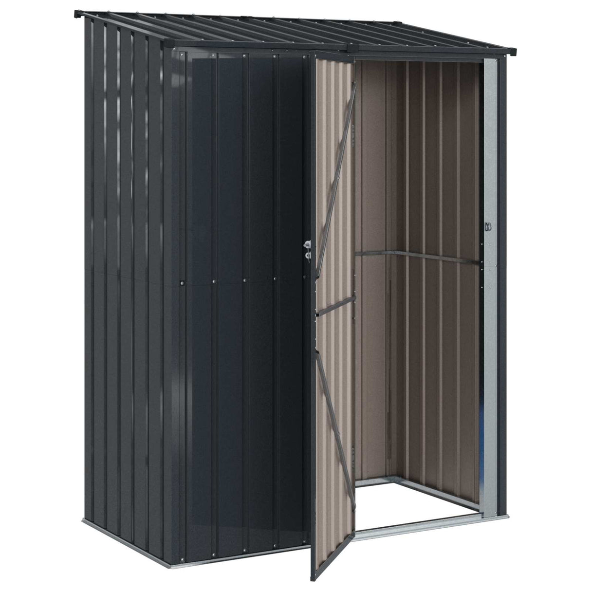 Garden Sheds Anthracite 153.5 x 86 x 200 cm Metal