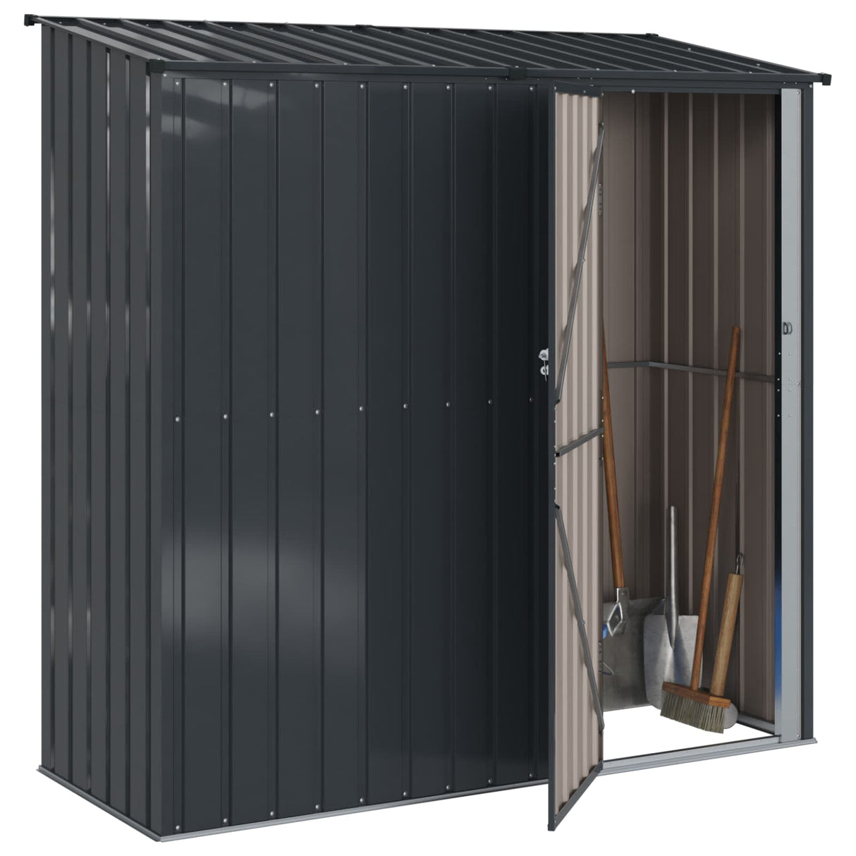 Garden Sheds Anthracite 203 x 85.5 x 200 cm Metal