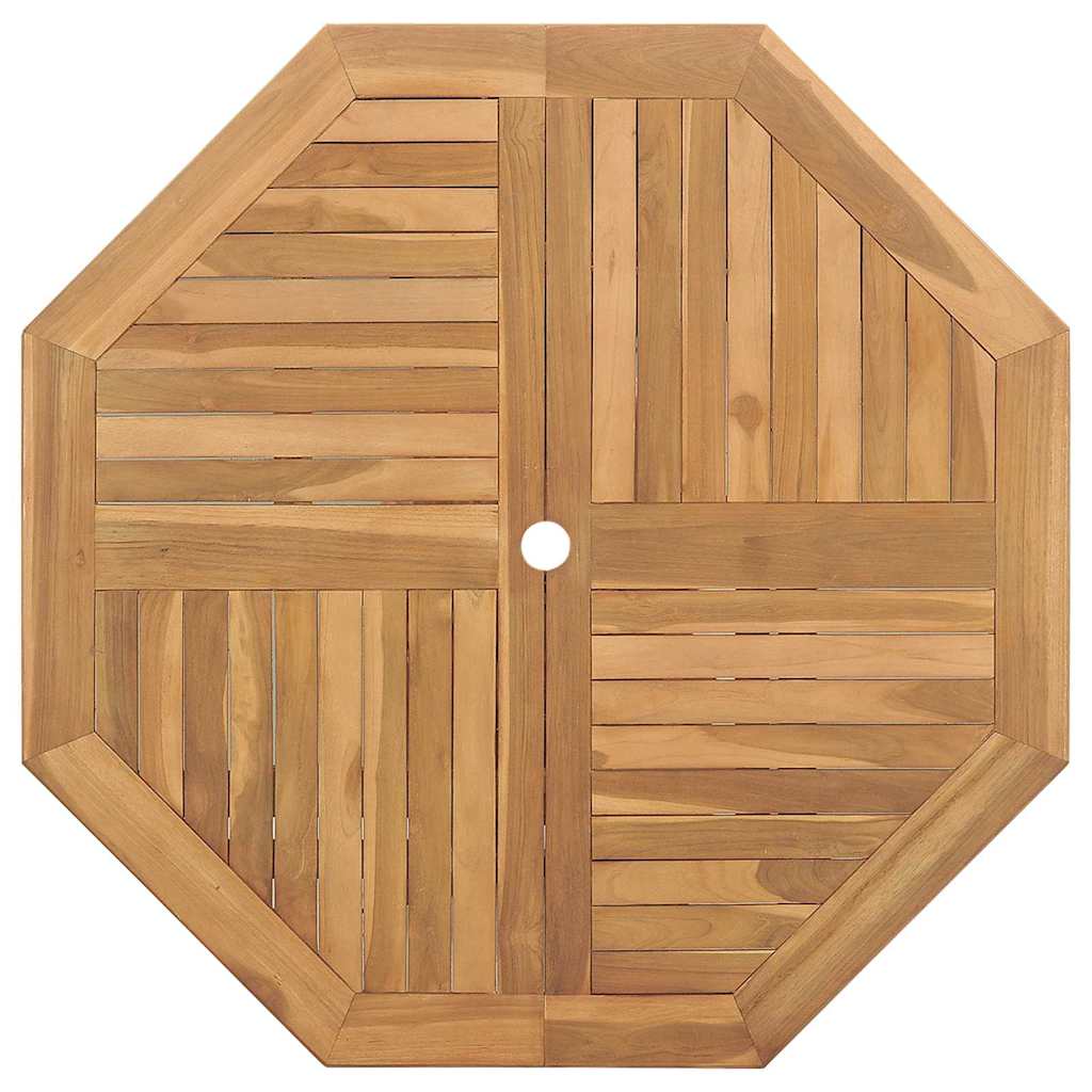 Garden Dining Set Folding 5 pcs Brown Solid Teak wood