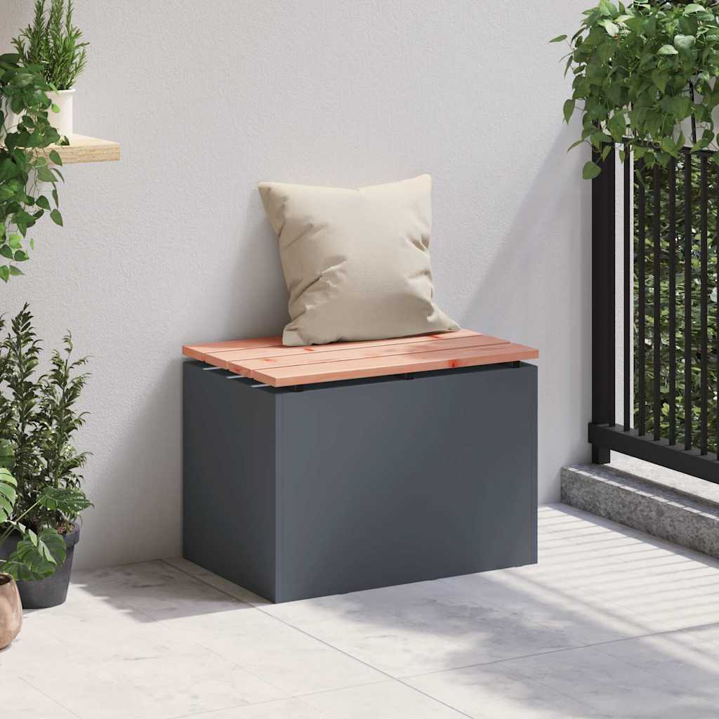 Garden Bench Anthracite 60 x 40 x 43 cm Steel