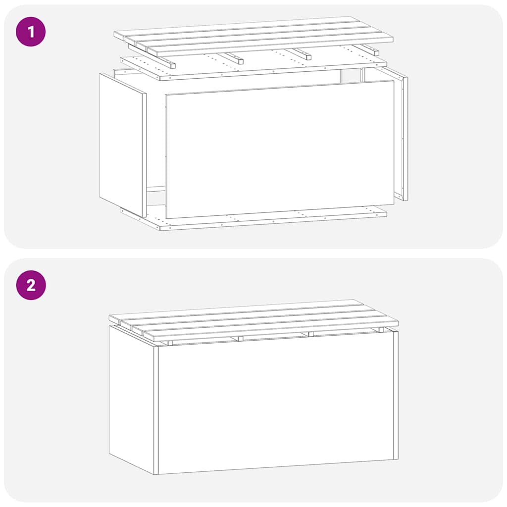 Garden Bench White 80 x 40 x43 cm Steel