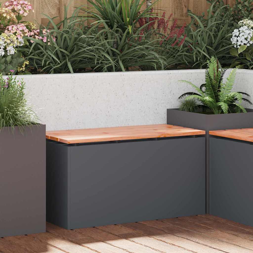 Garden Bench Anthracite 80 x 40 x43 cm Steel