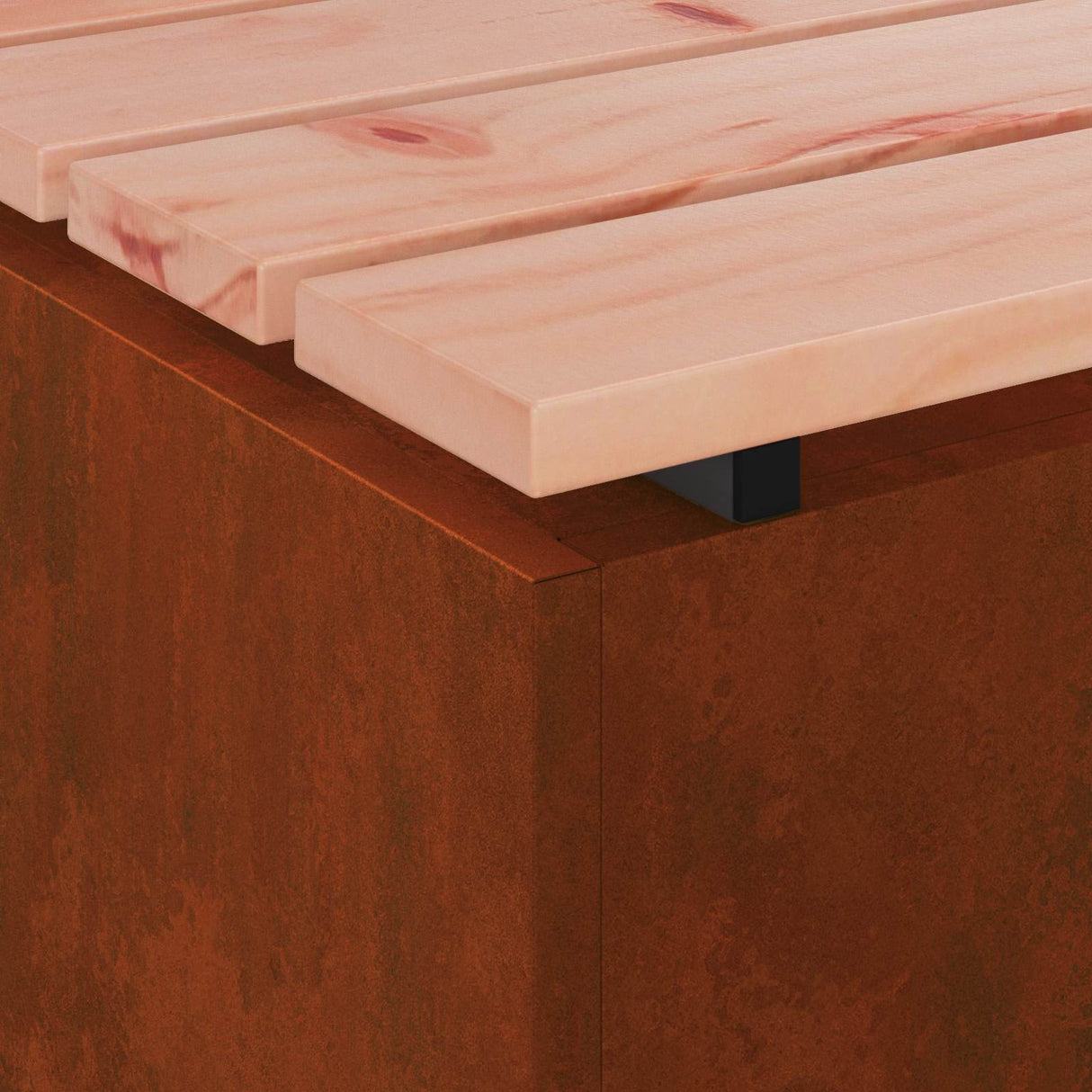 Garden Bench Rusty 80 x 40 x43 cm Weathering steel