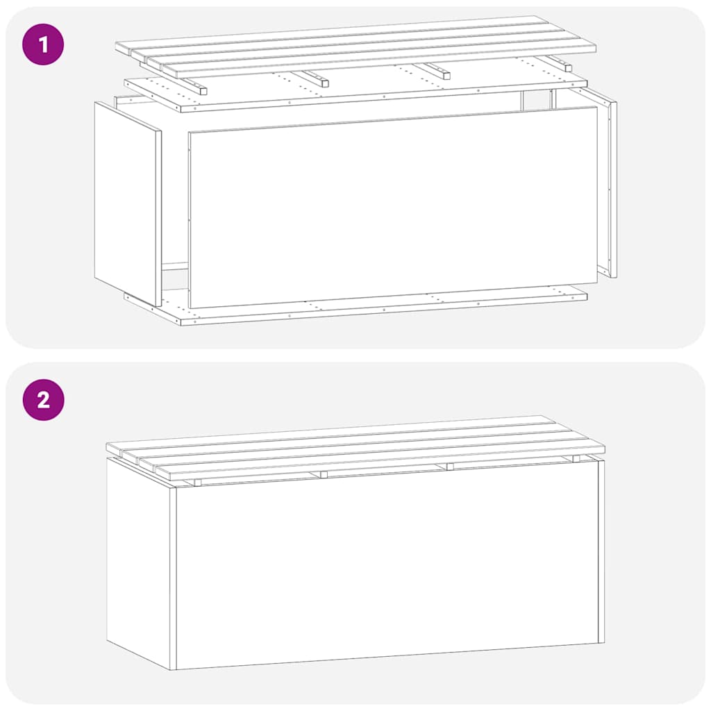 Garden Bench Rusty 100 x 40 x 43 cm Weathering steel