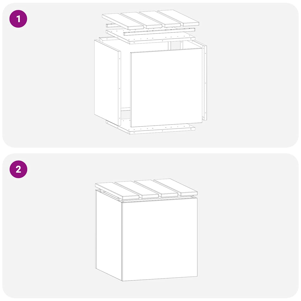 Garden Bench Silver 40 x 40 x 43 cm Galvanised steel