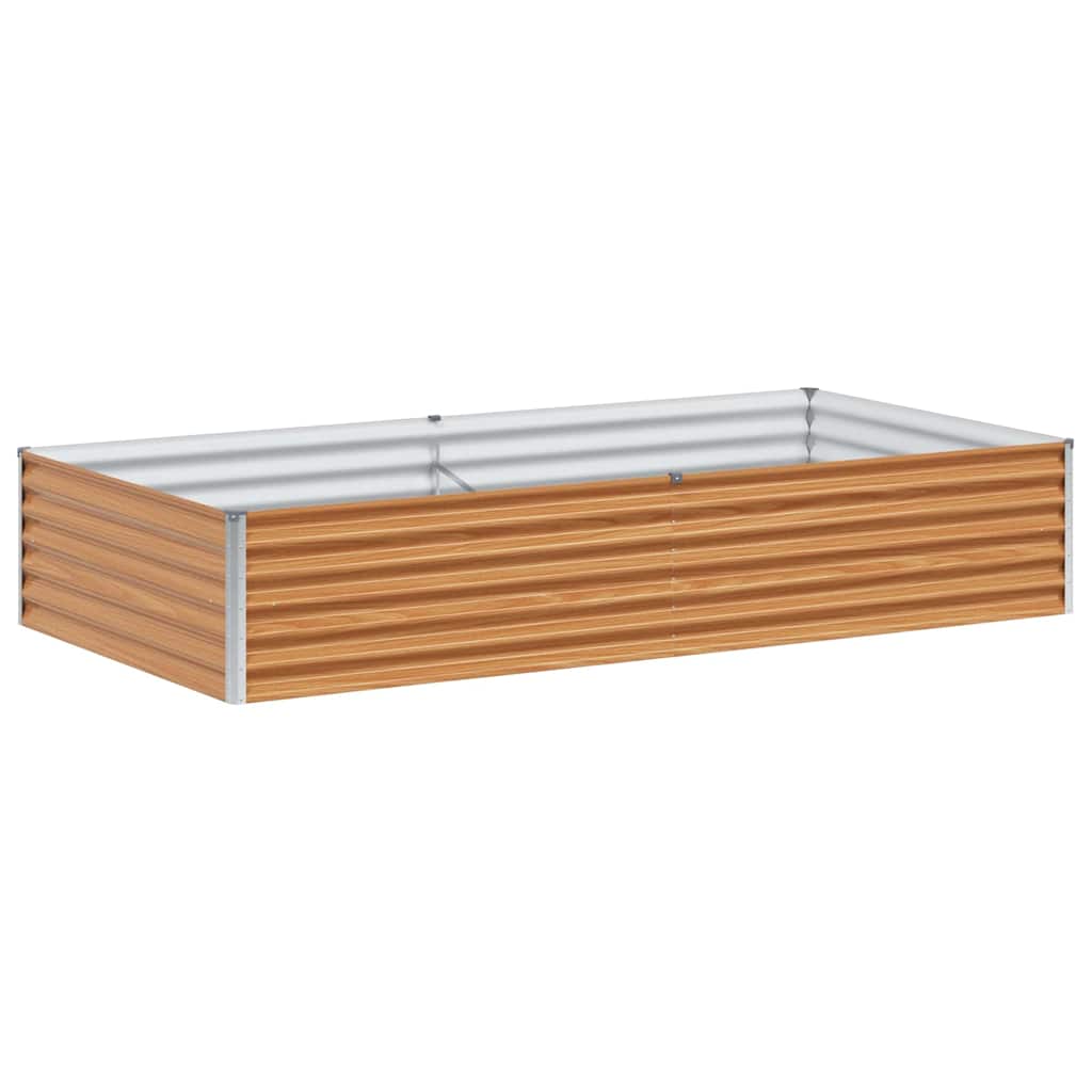 Garden Raised Bed 195 x 100 x 36 cm Galvanised Steel