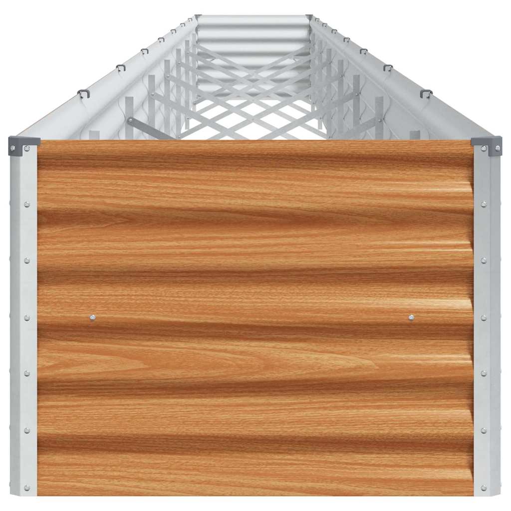 Garden Raised Bed Light Brown 775 x 50 x 36 cm Galvanised Steel