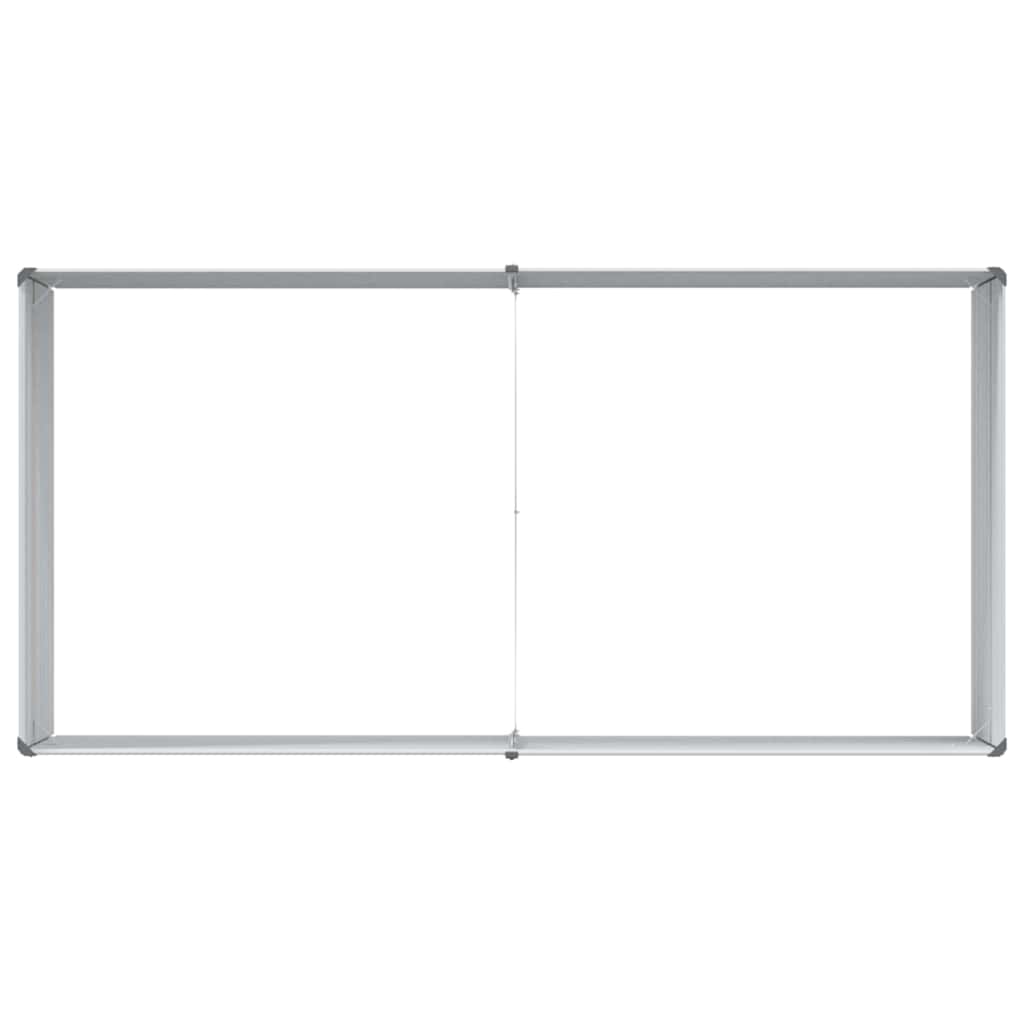 Garden Raised Bed Light Brown 160 x 80 x 77 cm Galvanised Steel