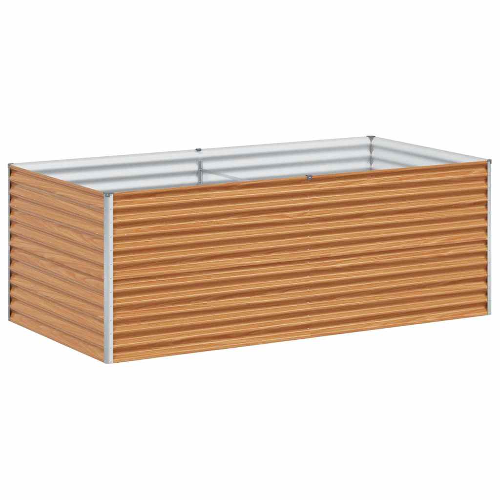 Garden Raised Bed 195 x 100 x 68 cm Galvanised Steel