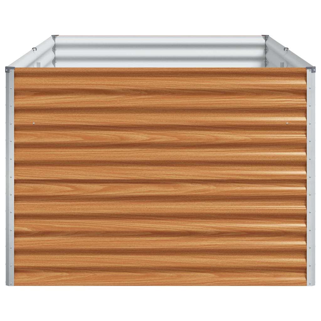 Garden Raised Bed 195 x 100 x 68 cm Galvanised Steel