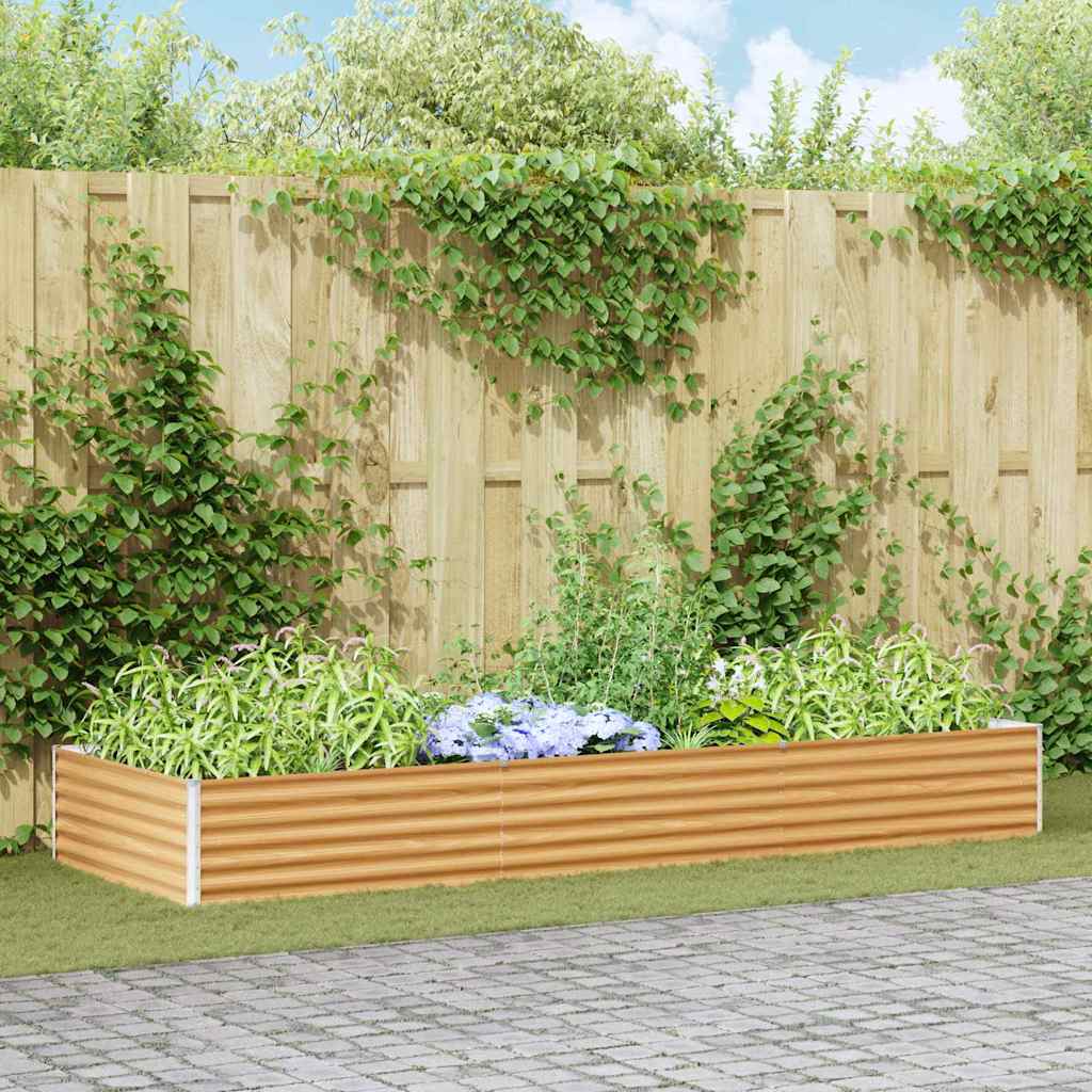 Garden Raised Bed 290 x 100 x 36 cm Galvanised Steel