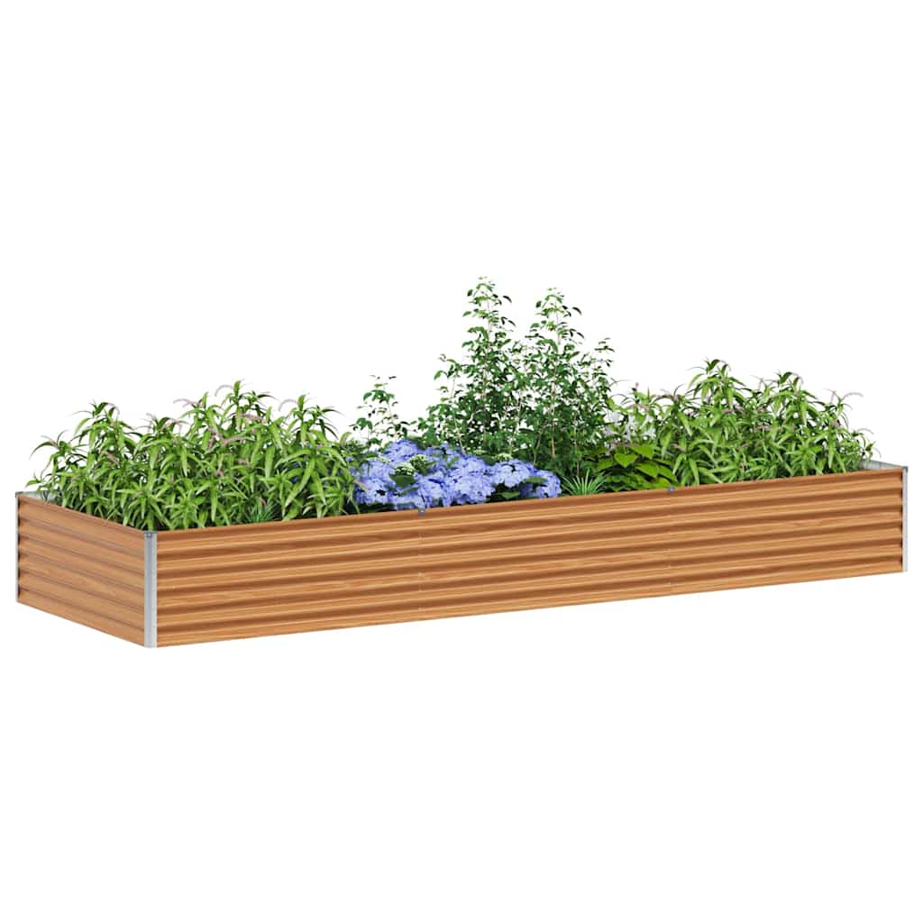 Garden Raised Bed 290 x 100 x 36 cm Galvanised Steel